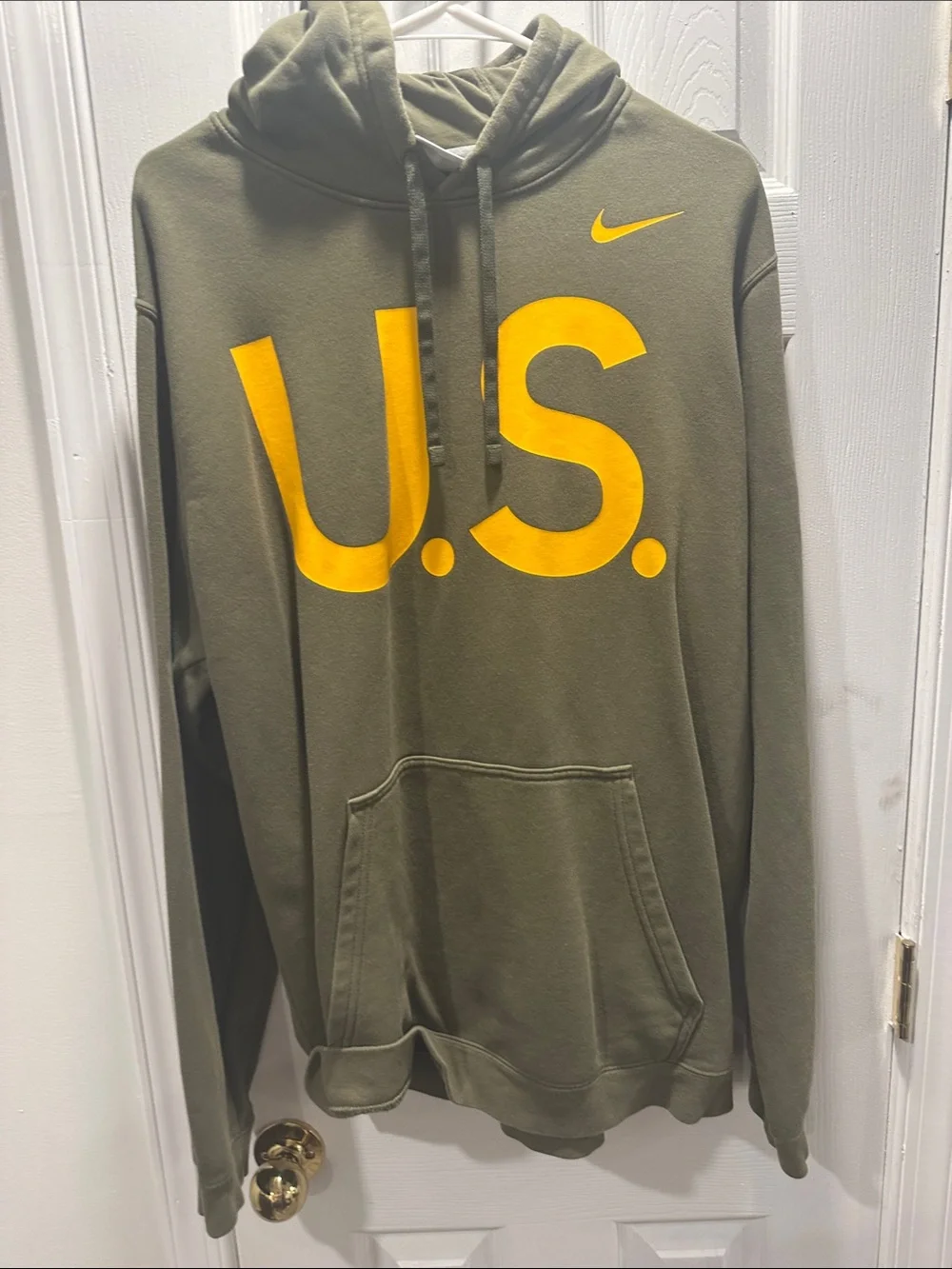 Nike Men's Olive Green ARMY Hoodie from 2022 Army/Navy game
